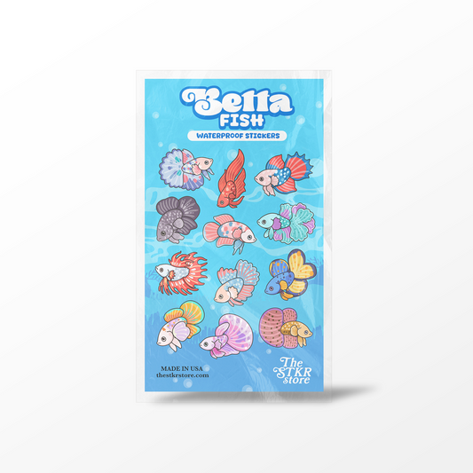 Betta Fish Sticker Sheet