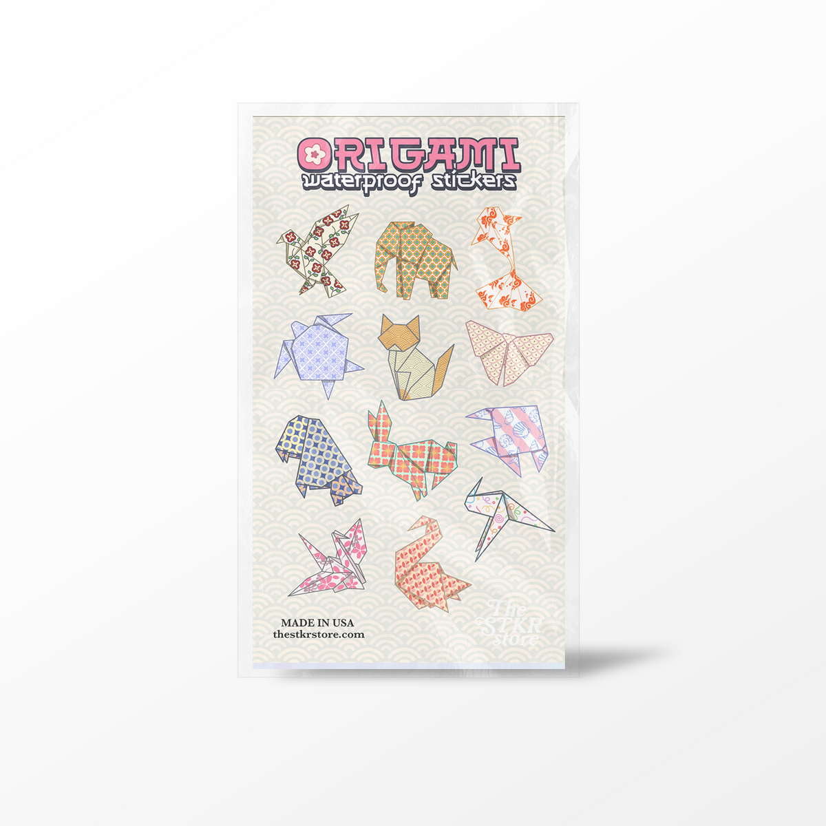 Origami Sticker Sheet