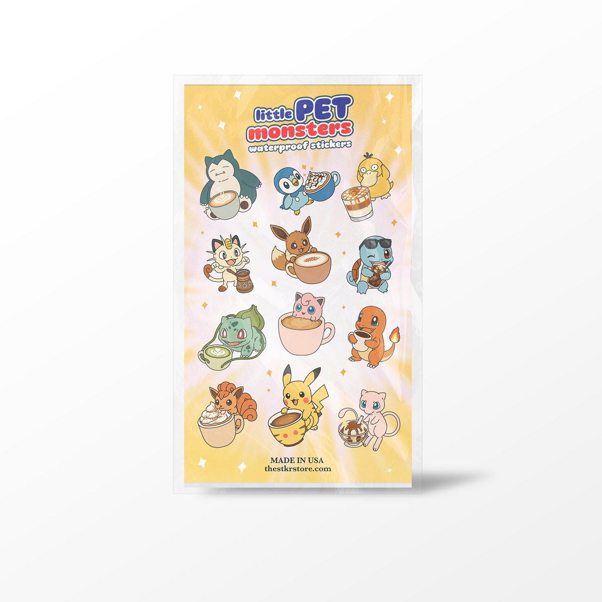 Little Pet Monsters Sticker Sheet