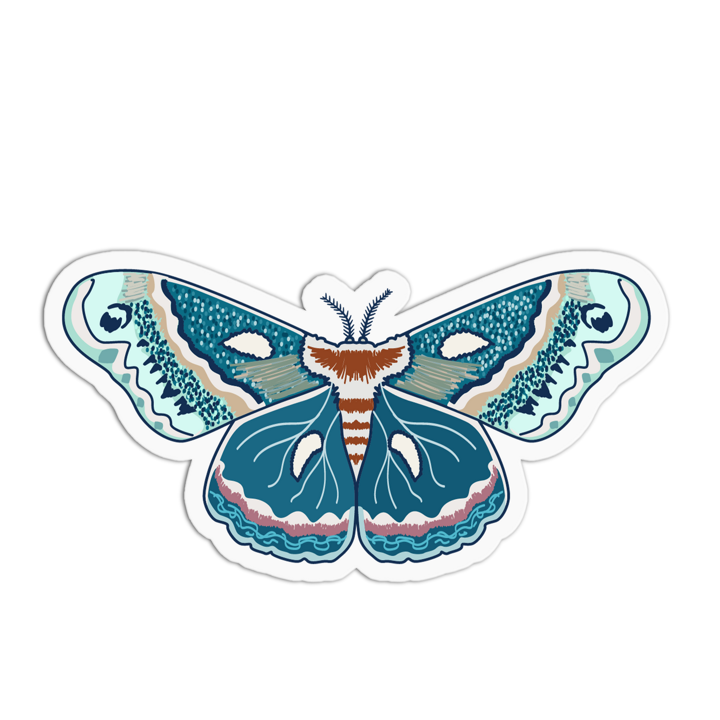 Cecropia Moth Series Stickers
