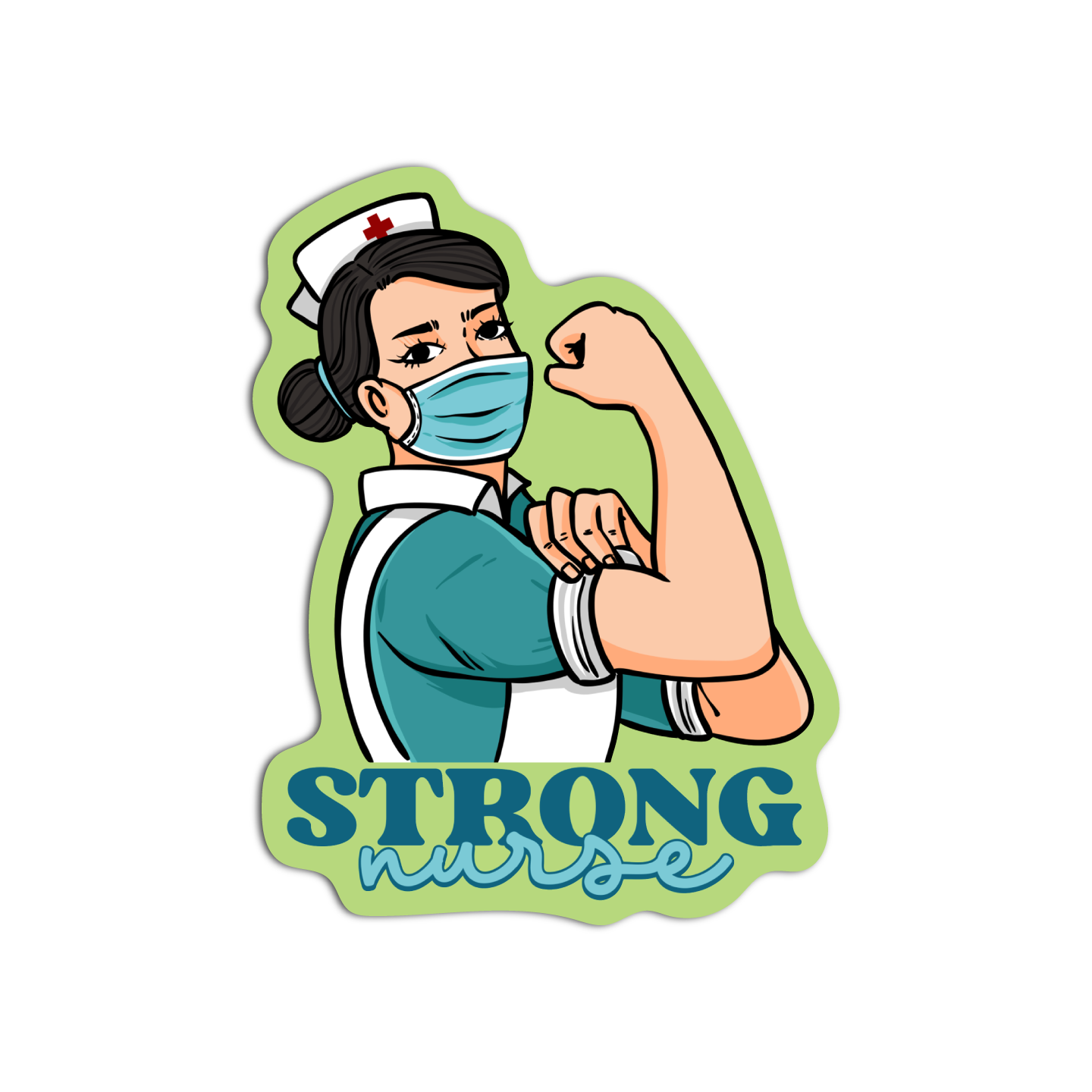 Strong Nurse Stickers