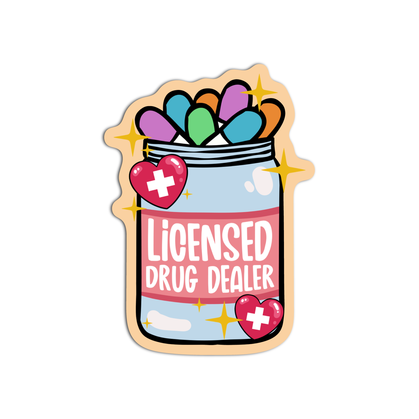 Licensed Drug Dealer Stickers