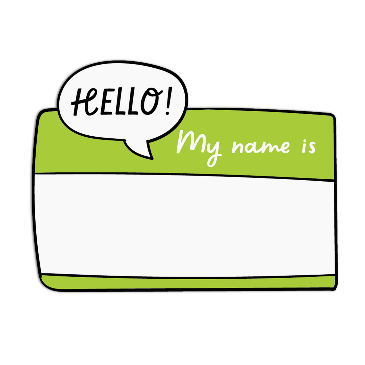 Hello My Name Is Name Tags Stickers