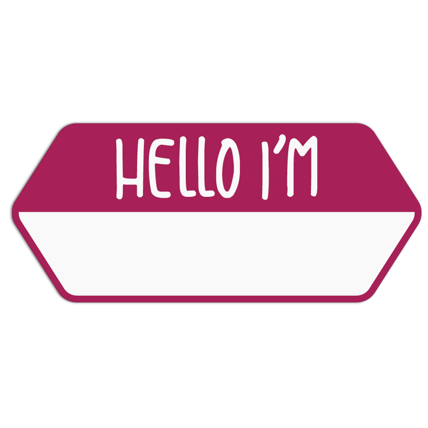 Hello I'm Name Tags Stickers