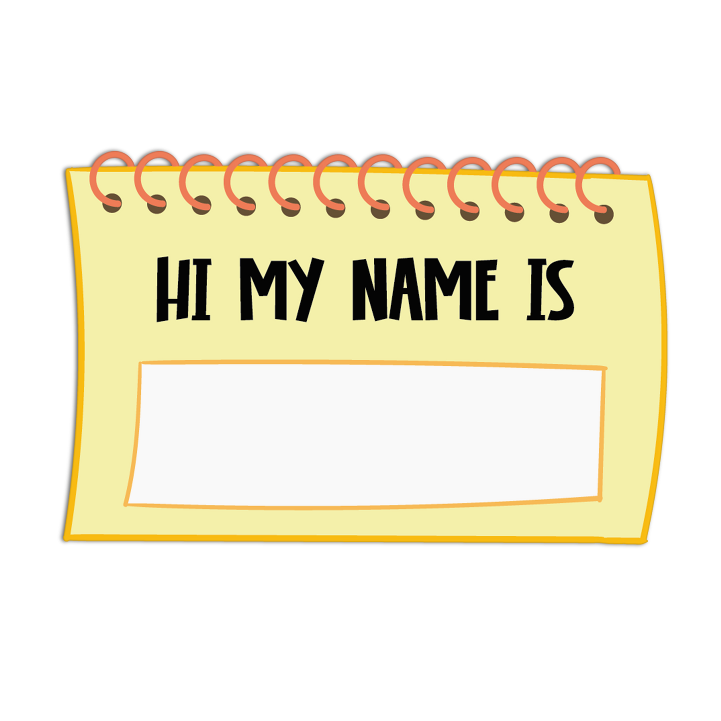 Hi My Name Is Name Tags Stickers