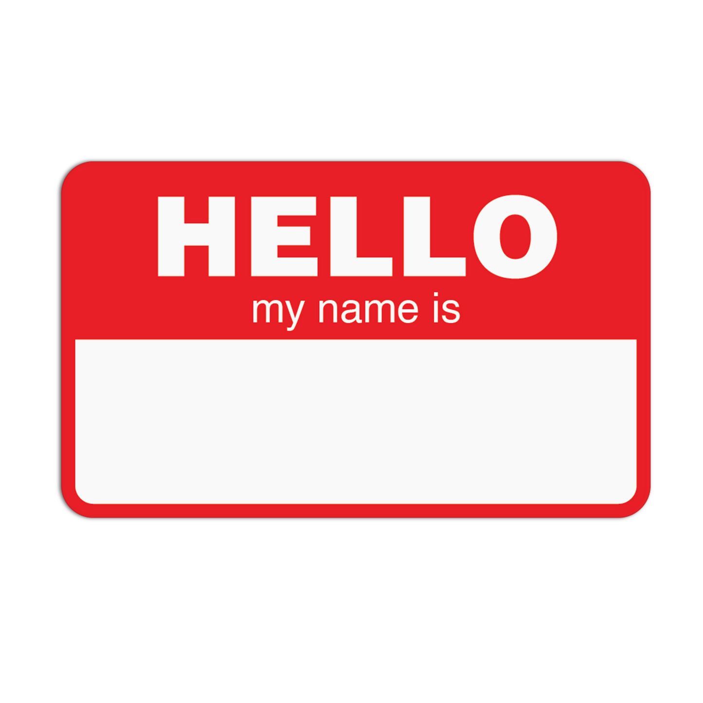 Hello My Name Is Name Tags Stickers