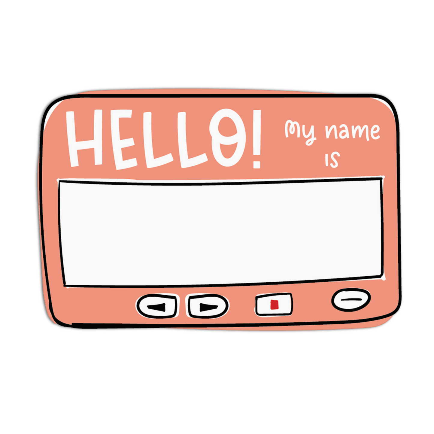 Hello My Name Is Name Tags Stickers