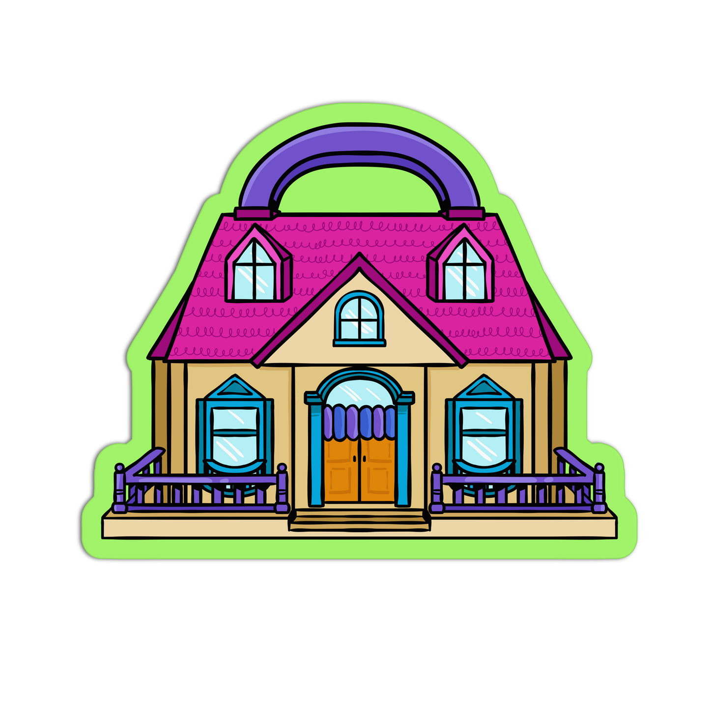 90's Stuff Dollhouse Sticker