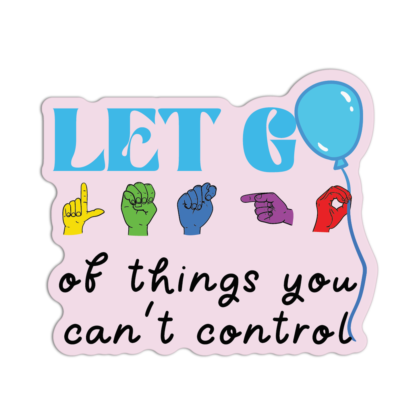 Let Go American Sign Language Stickers