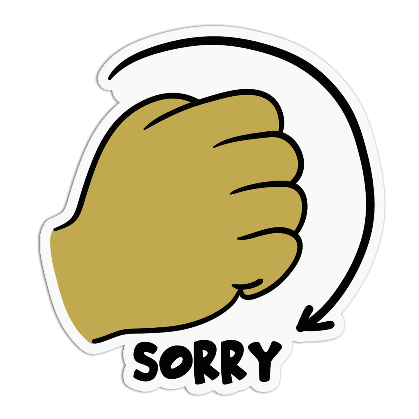 Sorry Sign New ASL 2026 Sticker