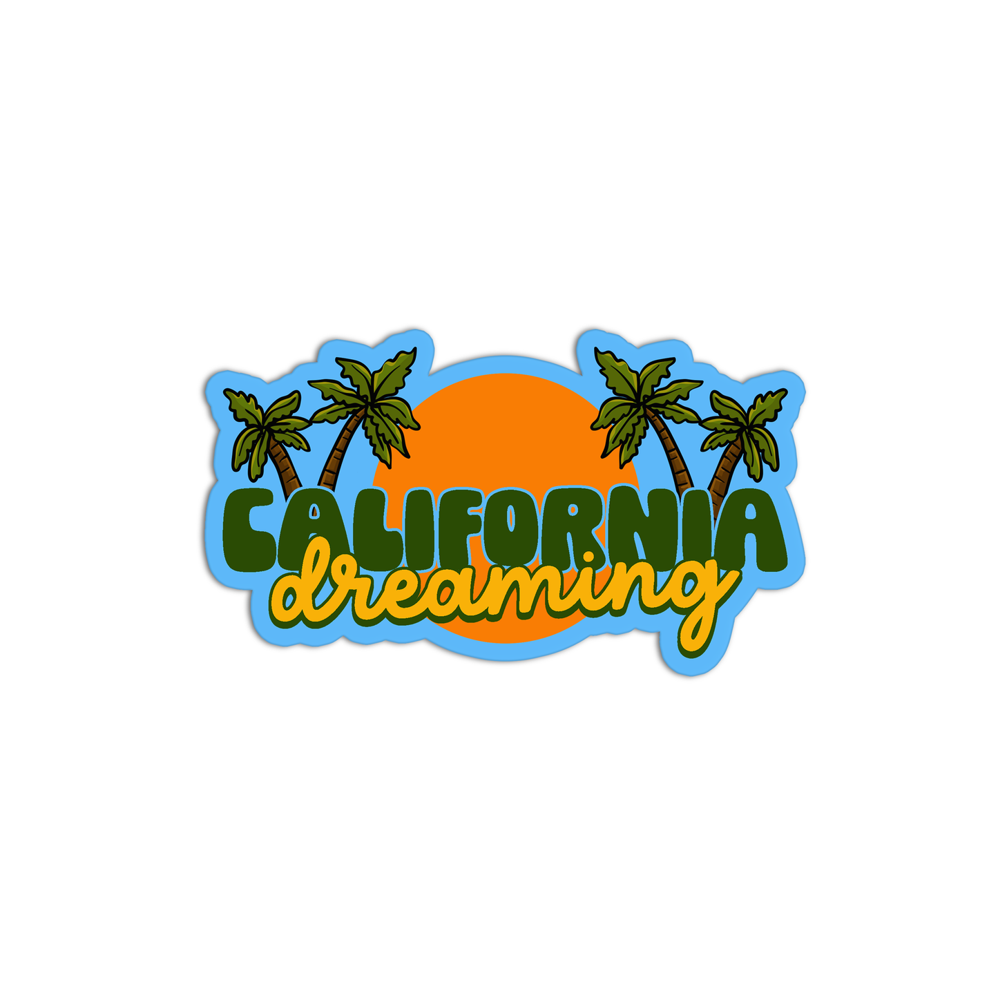Dreaming New California Stickers