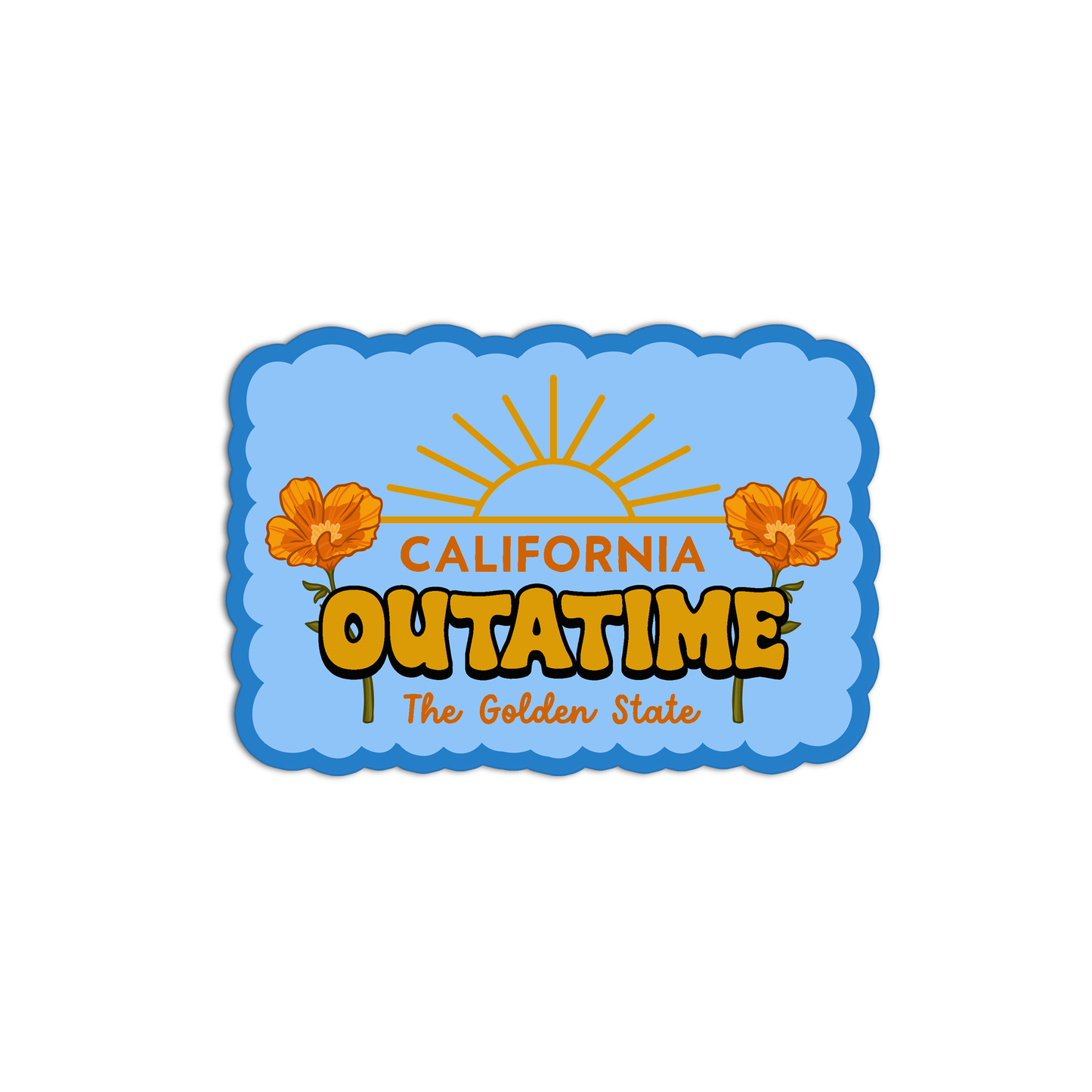 Outatime New California Stickers