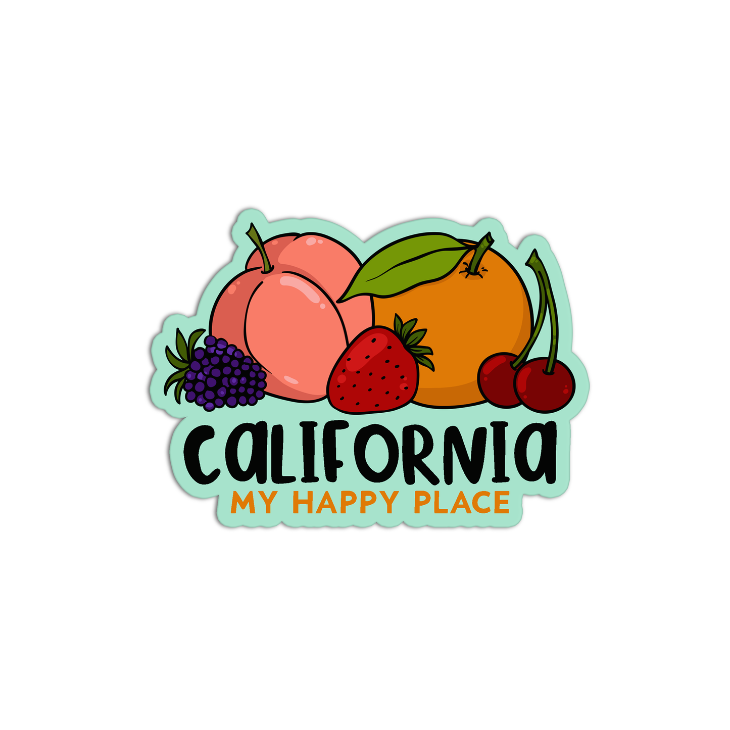 Fruit New California Stickers