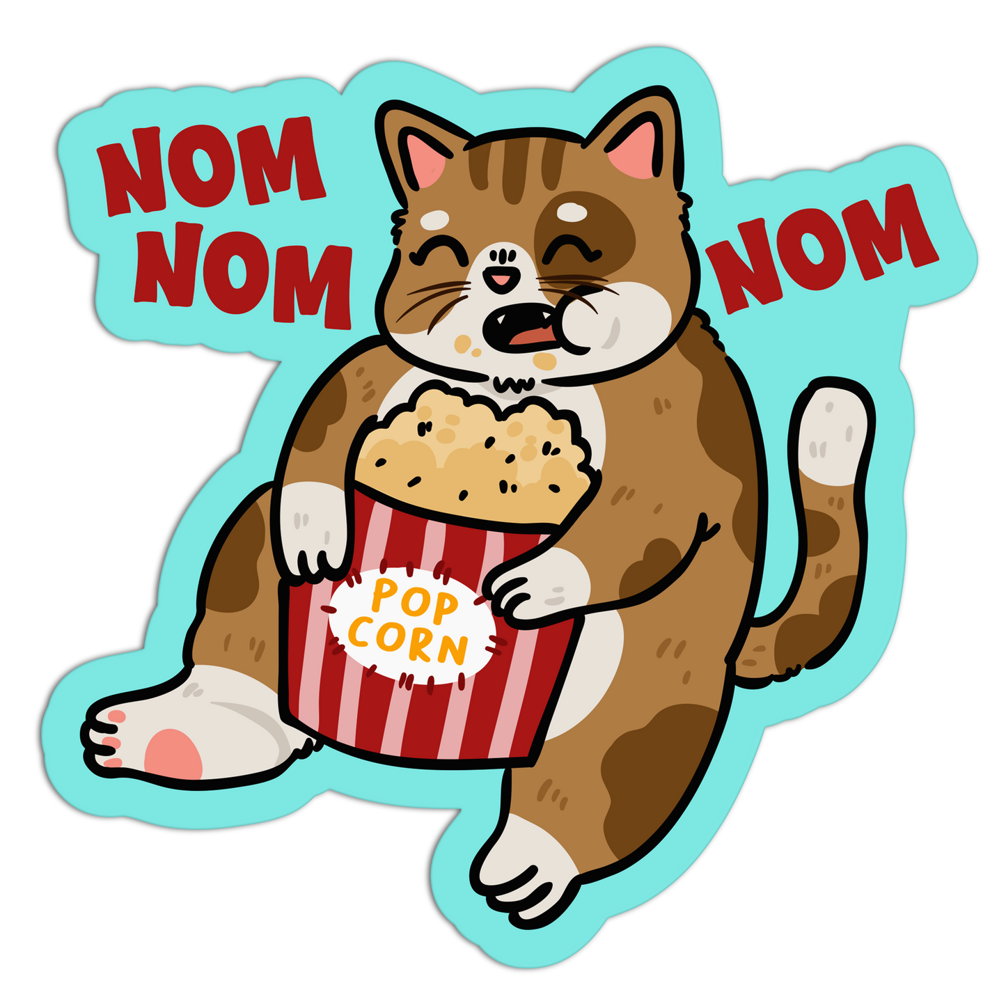 Nom Nom Nom Cat Stickers