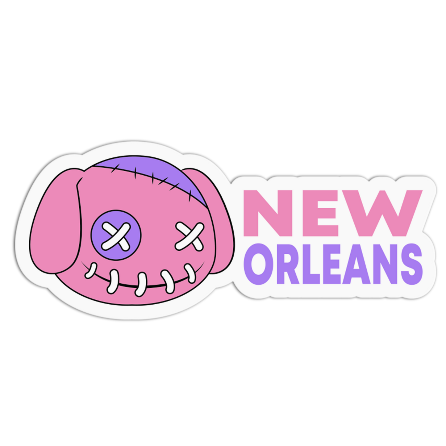 Voodoo Doll Charm - New Orleans Stickers - The Stkr Store
