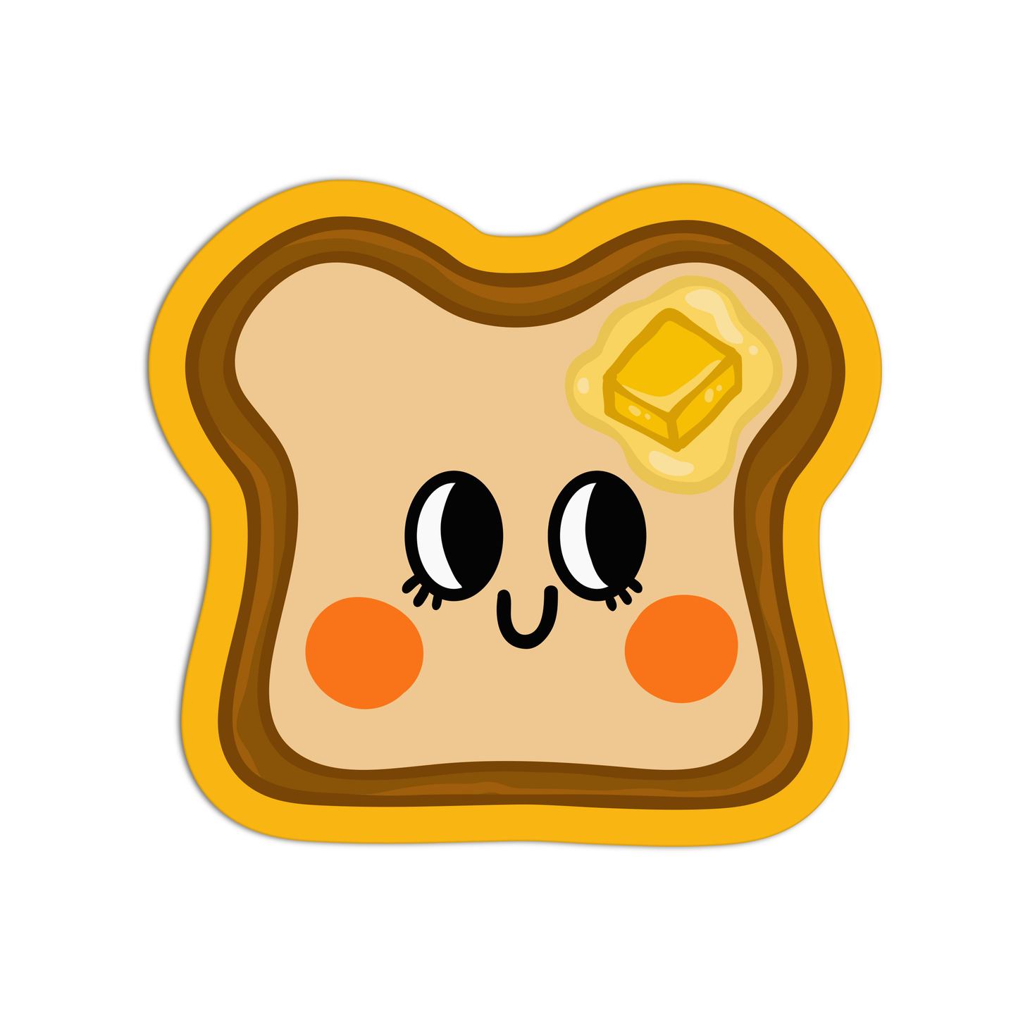 Happy Buttered Toast Sticker