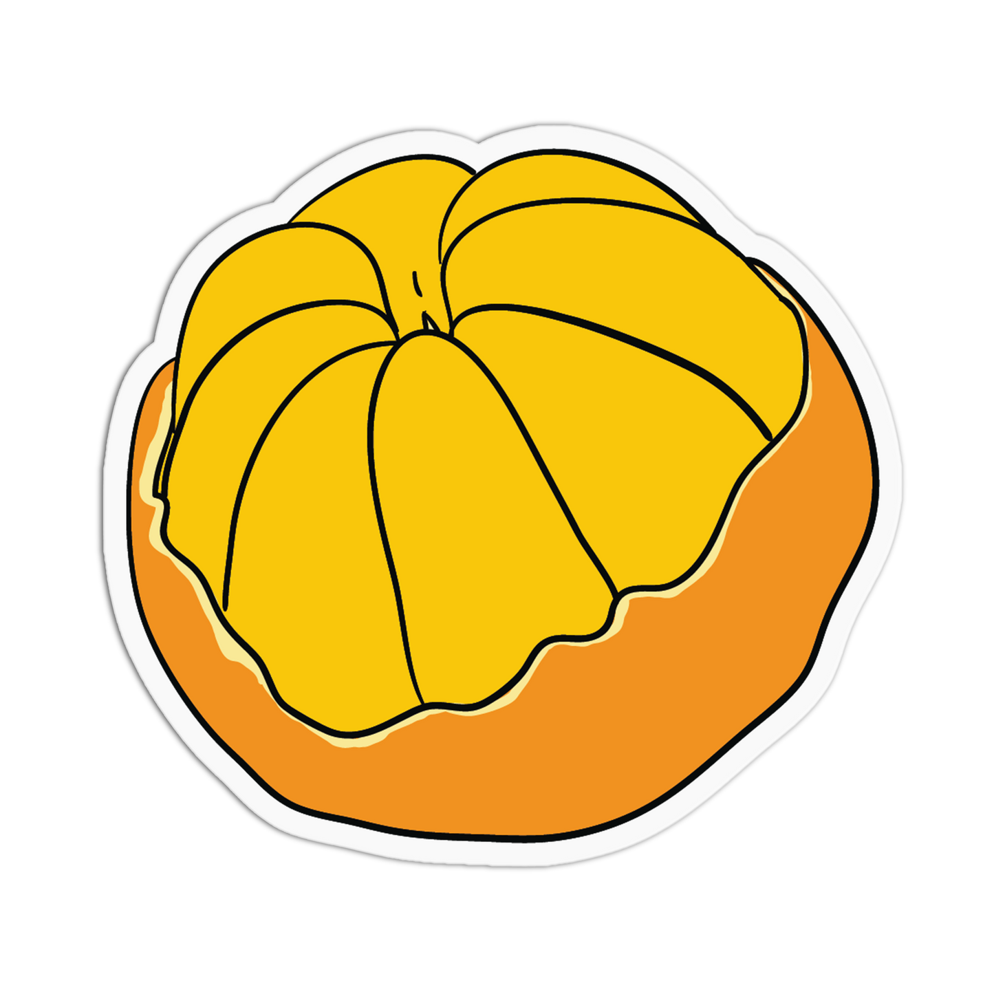 Adorable Peek-A-Boo Orange Stickers (Copy) - The Stkr Store