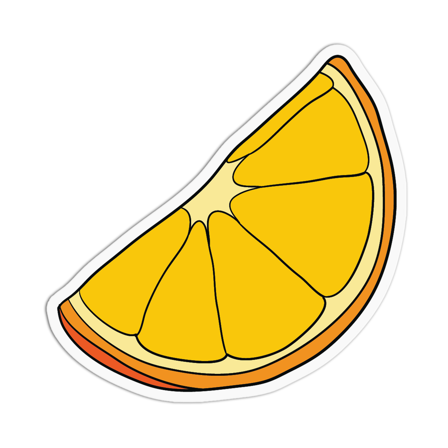 Tiny Cute Orange Wedge Stickers (Copy) - The Stkr Store