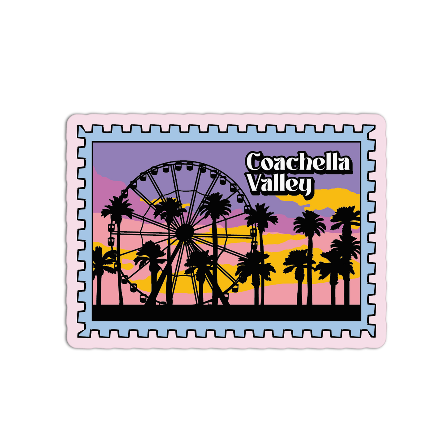 Coachella Valley Sunset - Palm Springs Stamp Collection