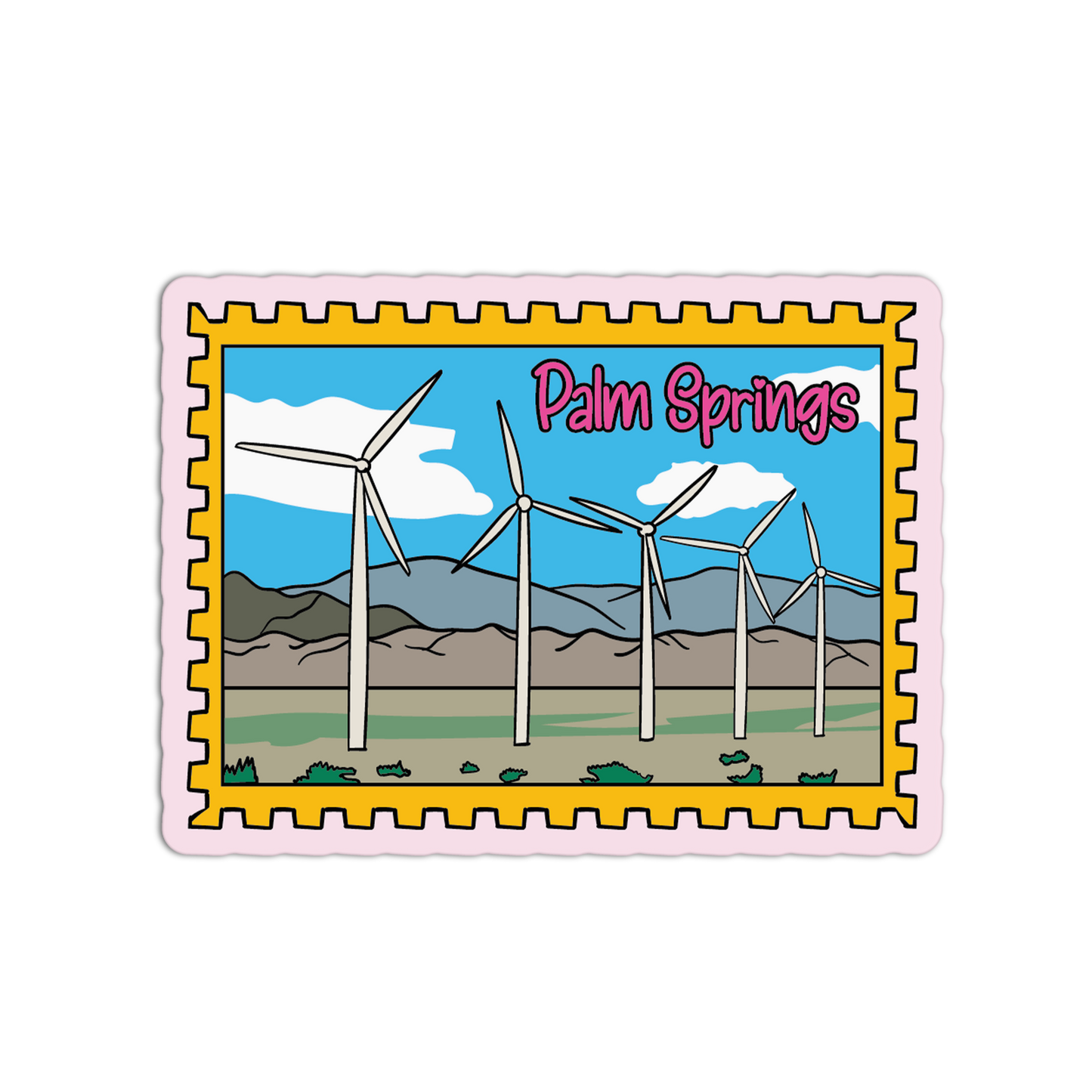 Wind Turbines - Palm Springs Stamp Collection