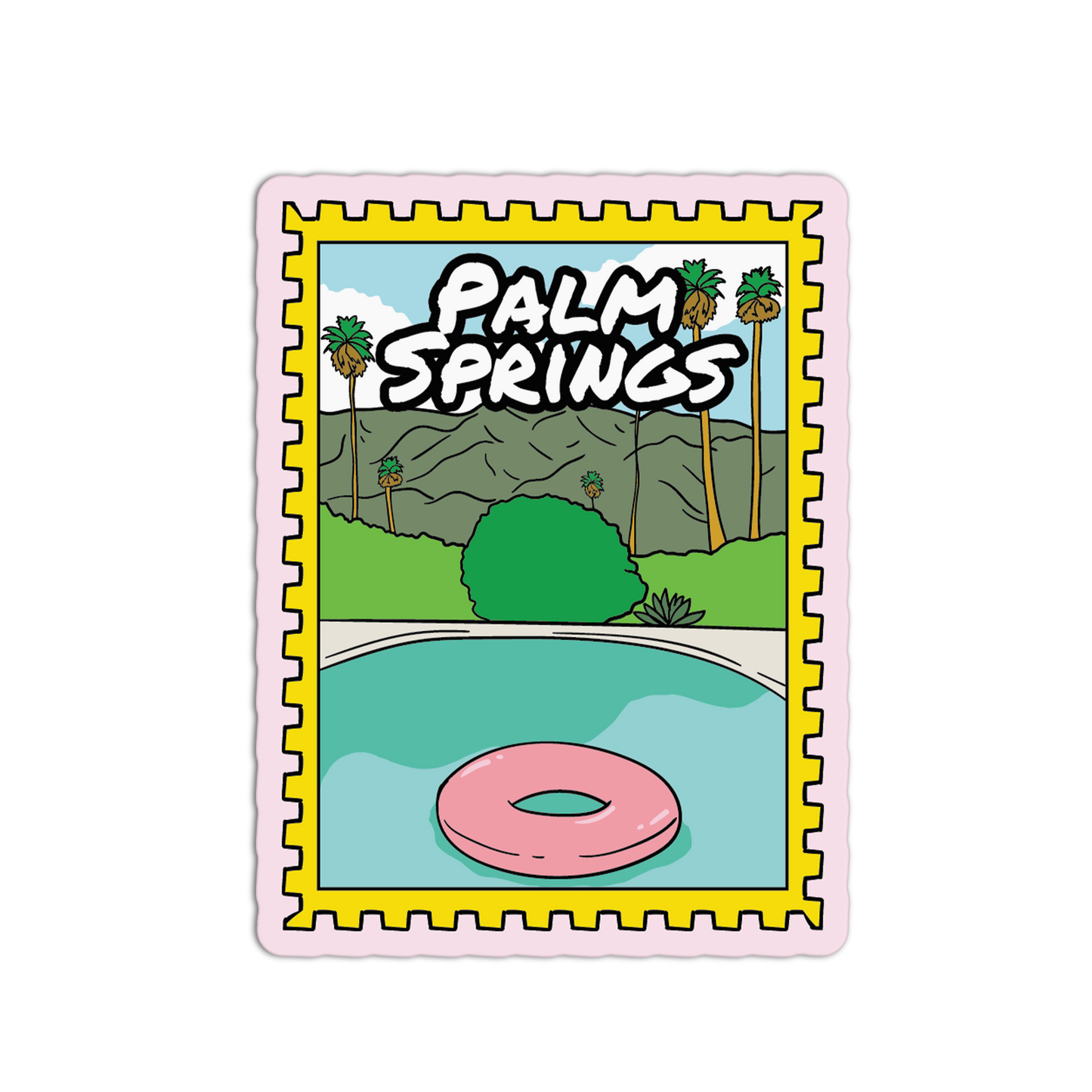 Hotel Pool - Palm Springs Stamp Collection