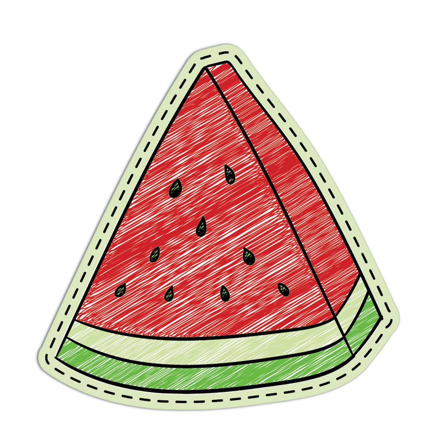 Watermelon Patch Style Textured Stickers