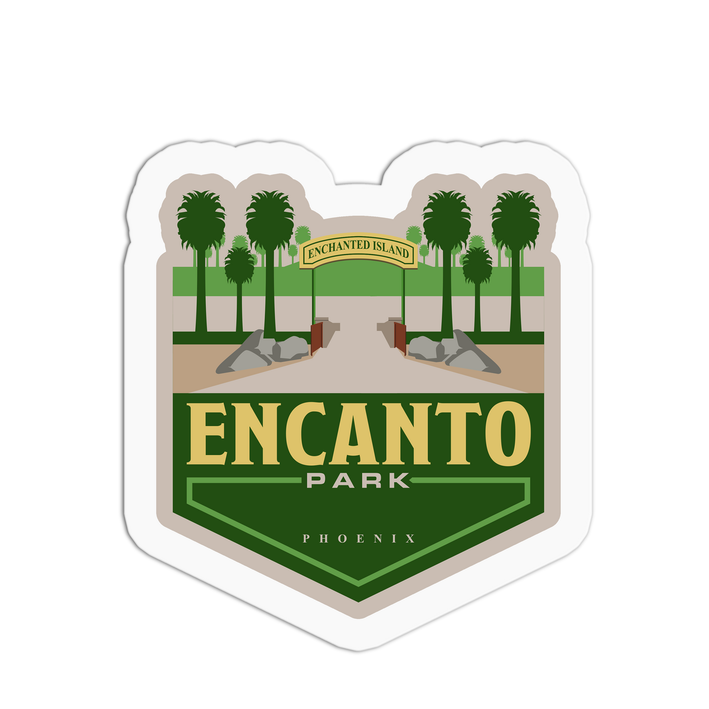 Encanto Park - Travel Series Phoenix Sticker - The Stkr Store