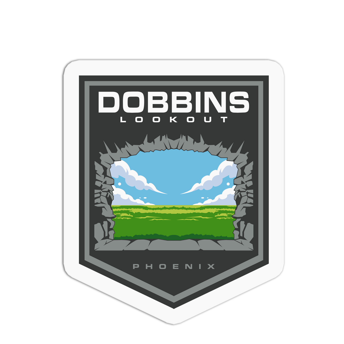 Dobbins Lookout - Travel Series Phoenix Sticker - The Stkr Store