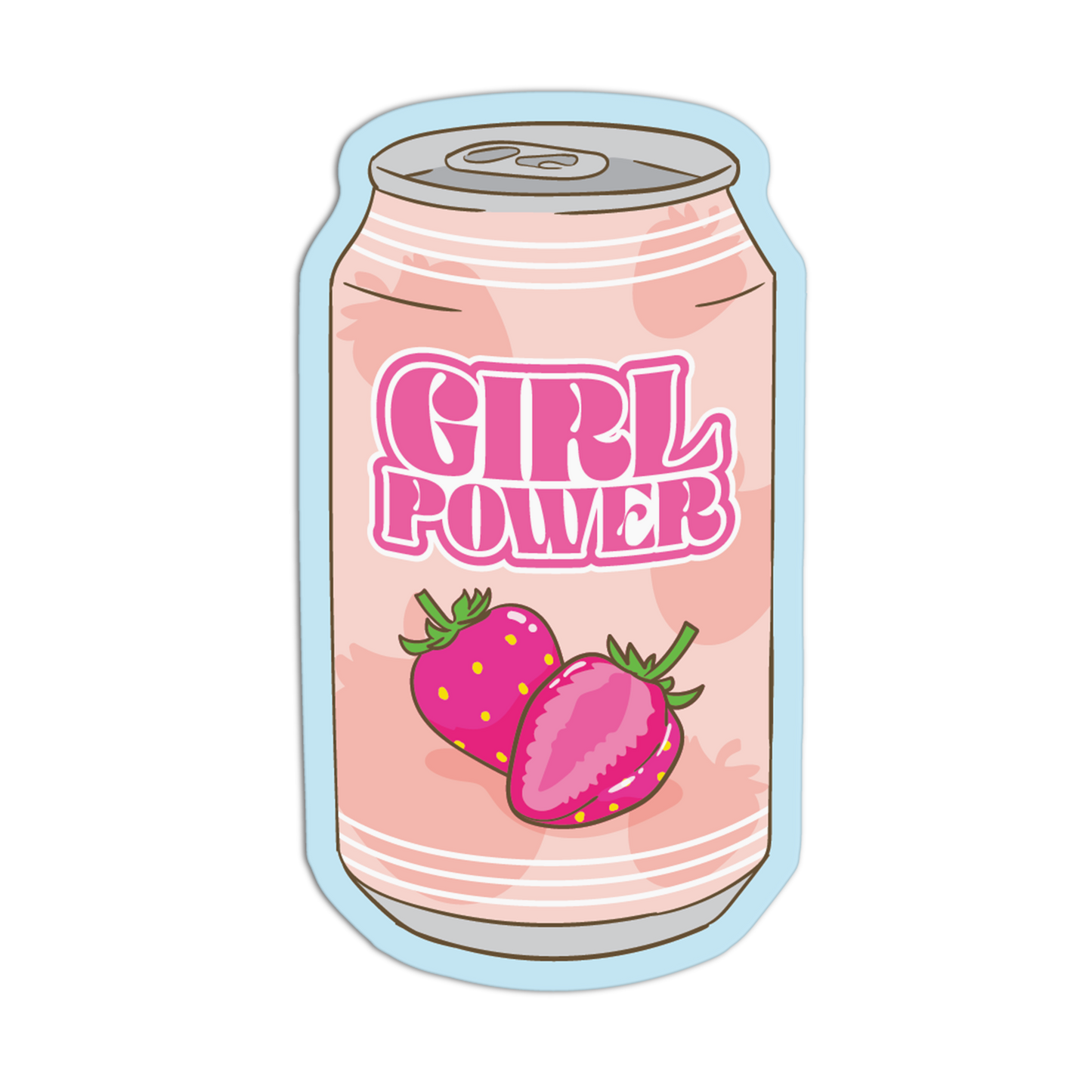 Girl Power Pink Girly Stickers