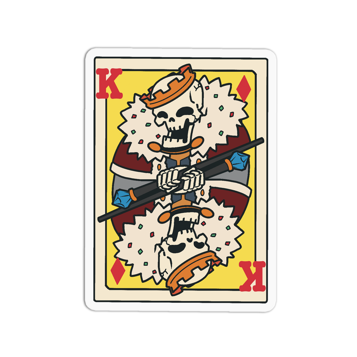 King Diamonds - Playing Cards Sticker