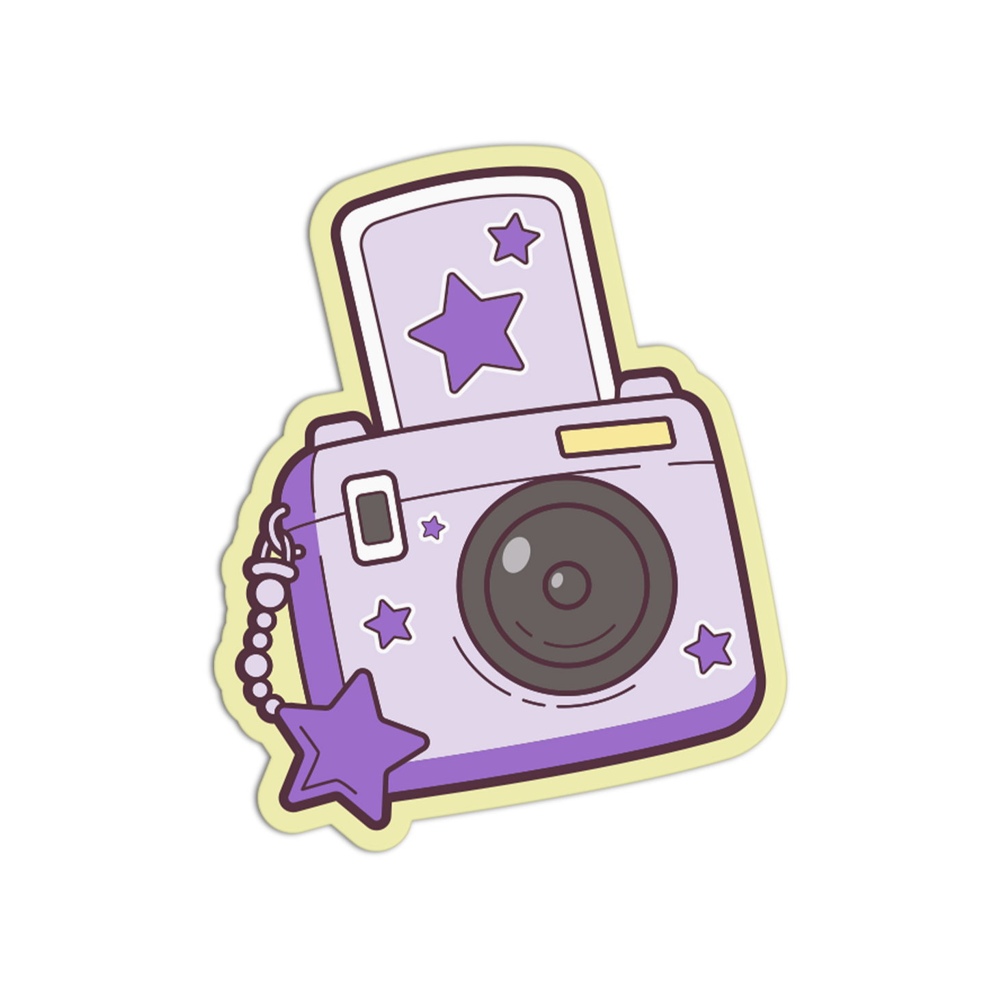 Magic Star Charm Polaroid Camera Sticker