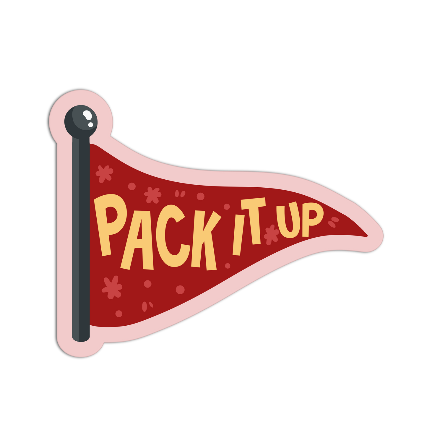 Pack It Up- Red Flags Stickers