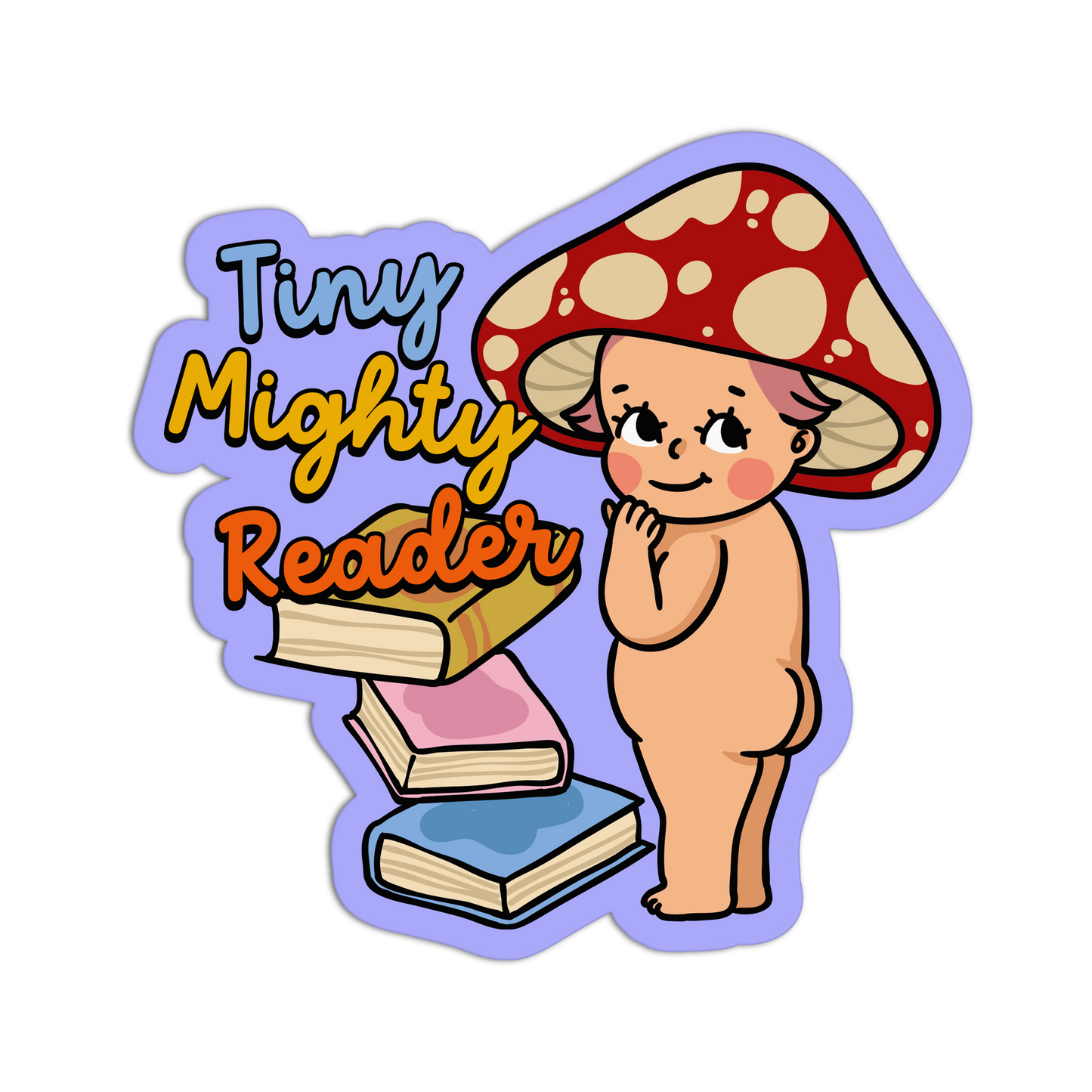Tiny Mighty Reader Retro Babies Reading Stickers
