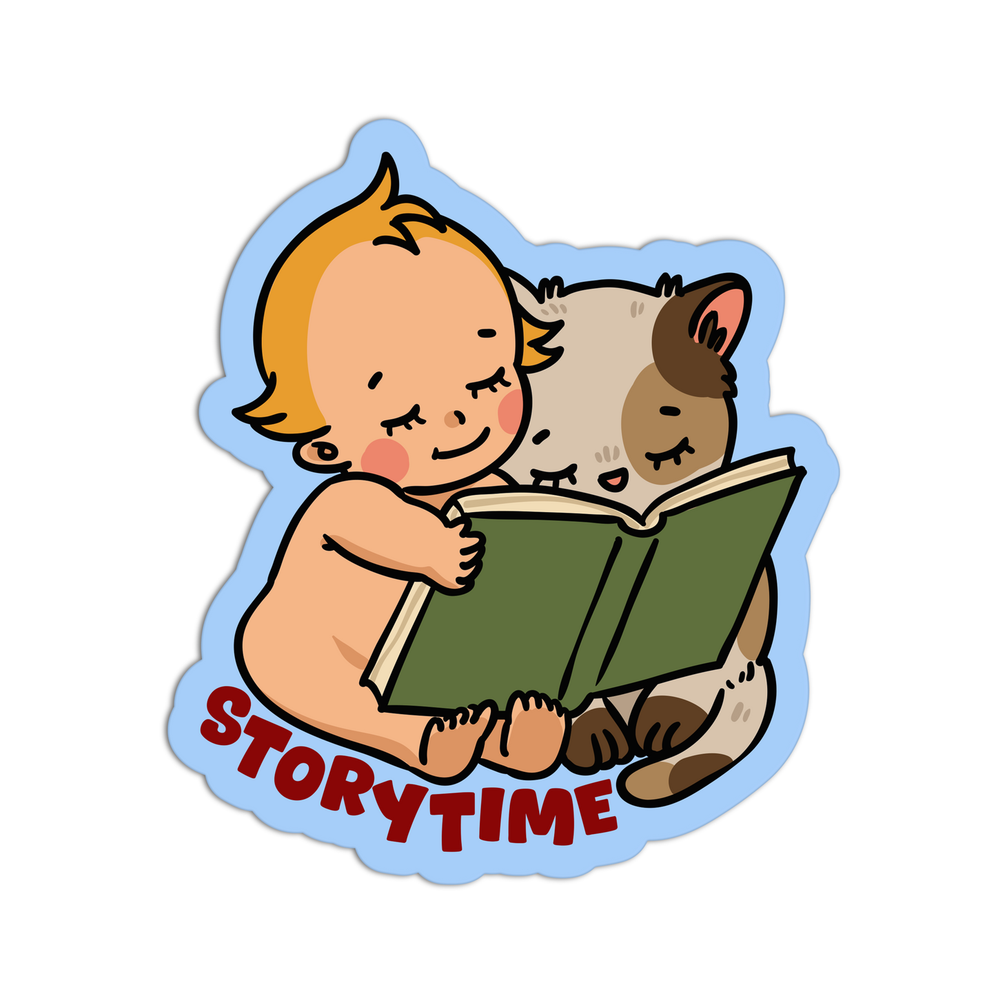 Storytime Retro Babies Reading Stickers