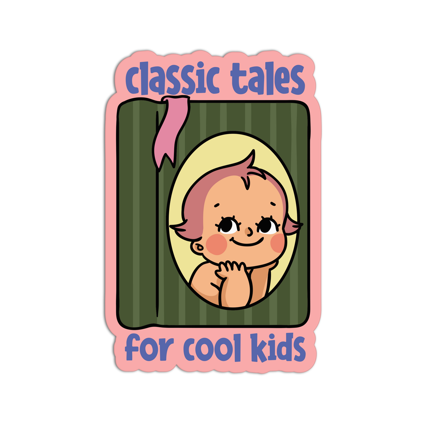 Classic Tales for Cool Kids Retro Babies Reading Stickers