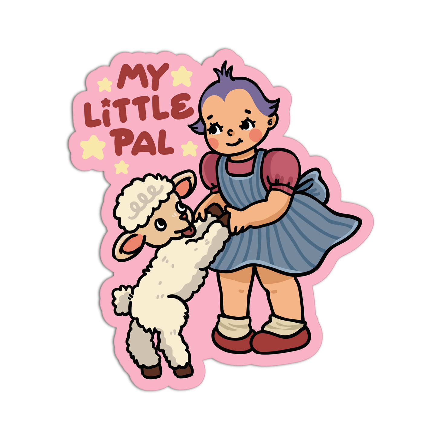 My Little Pal - Retro Babies Farmer Stickers - The Stkr Store