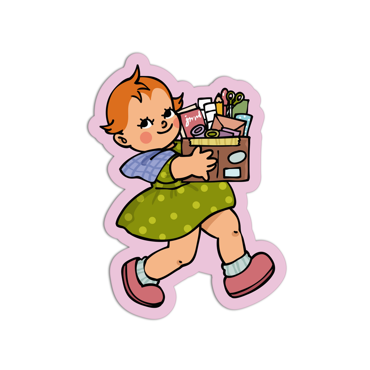 Craft Box Retro Baby Journaling Sticker