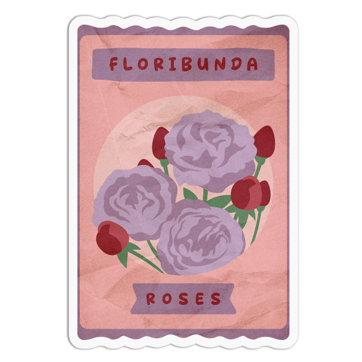 Floribunda Roses Rose Packet Sticker