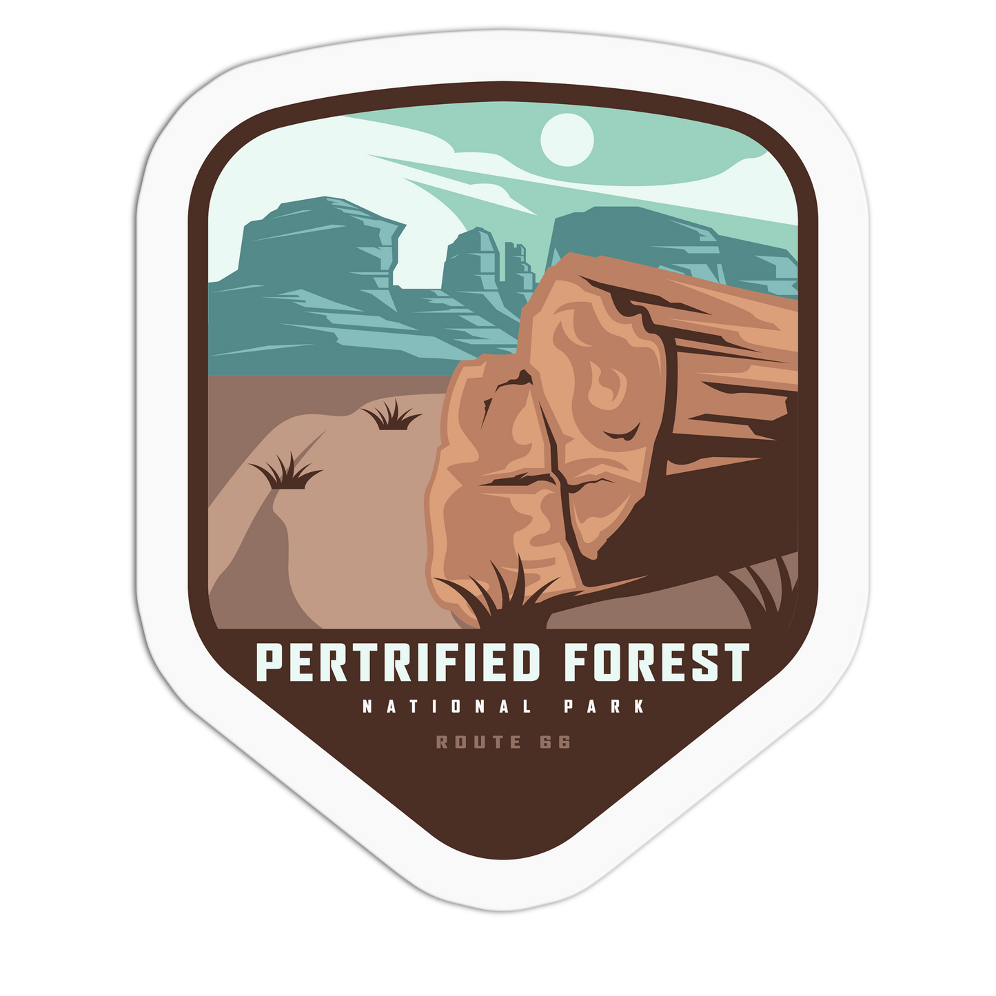 Petrified Forest National Park - Travel Series Route 66 Sticker