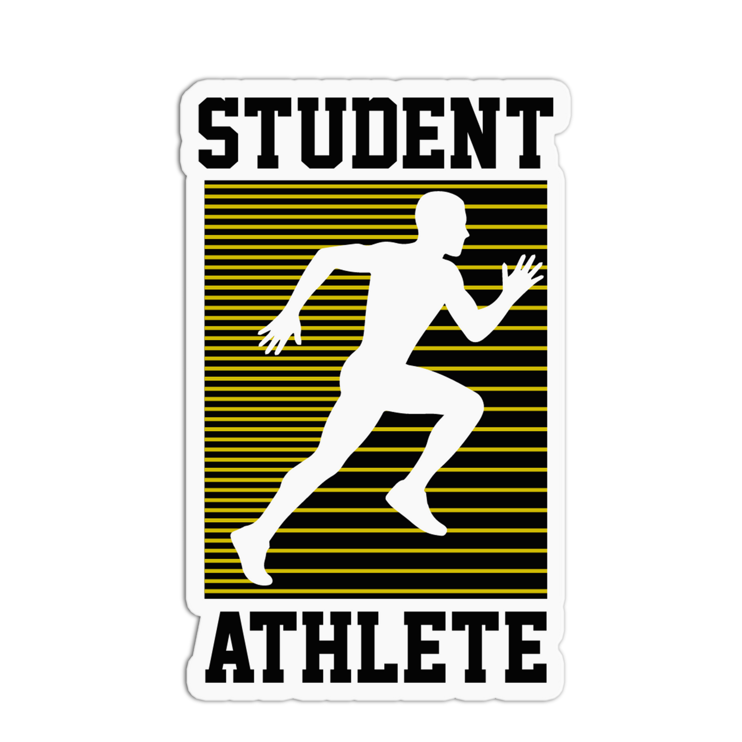 Student Athlete Running Sticker