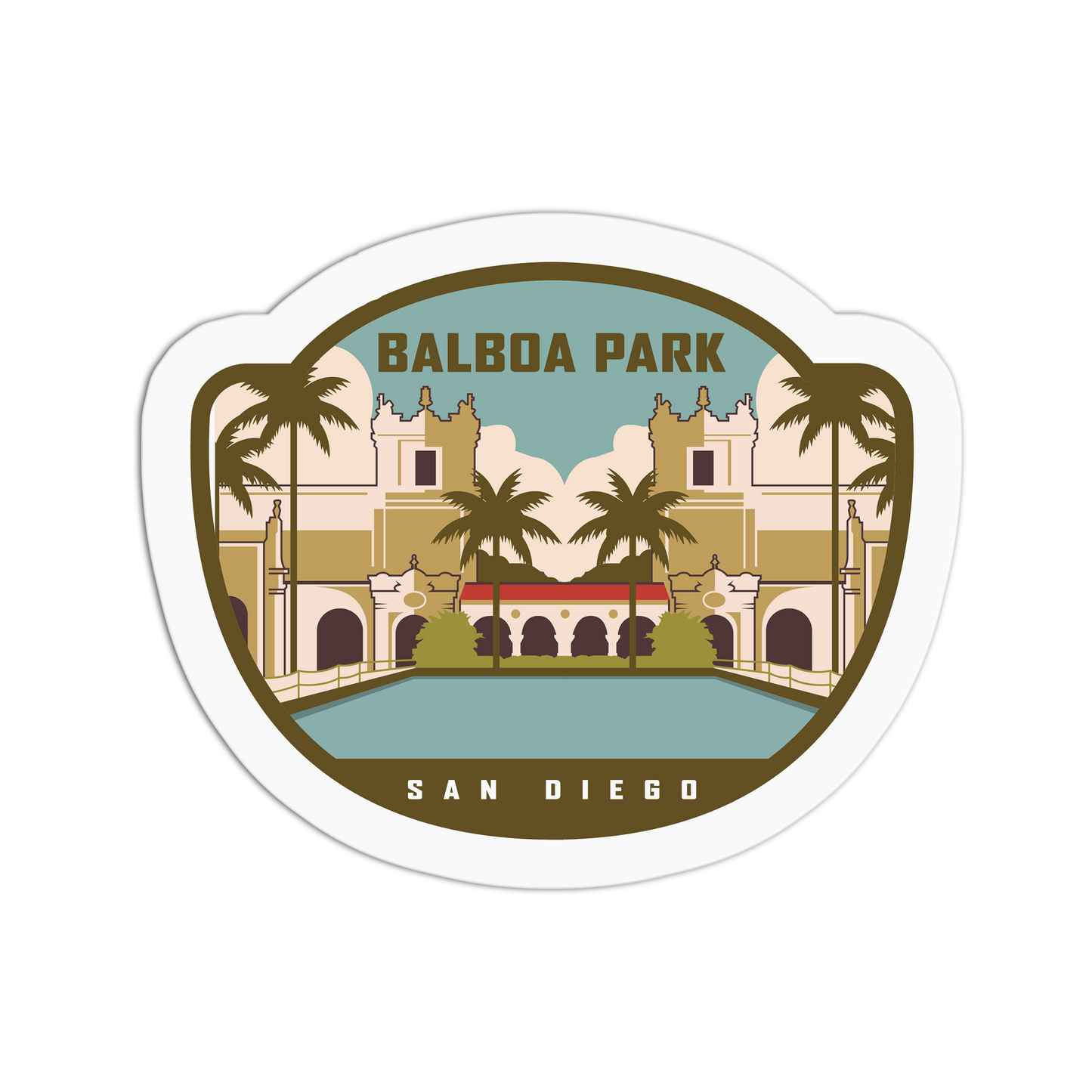 Balboa Park - Travel Series San Diego Sticker