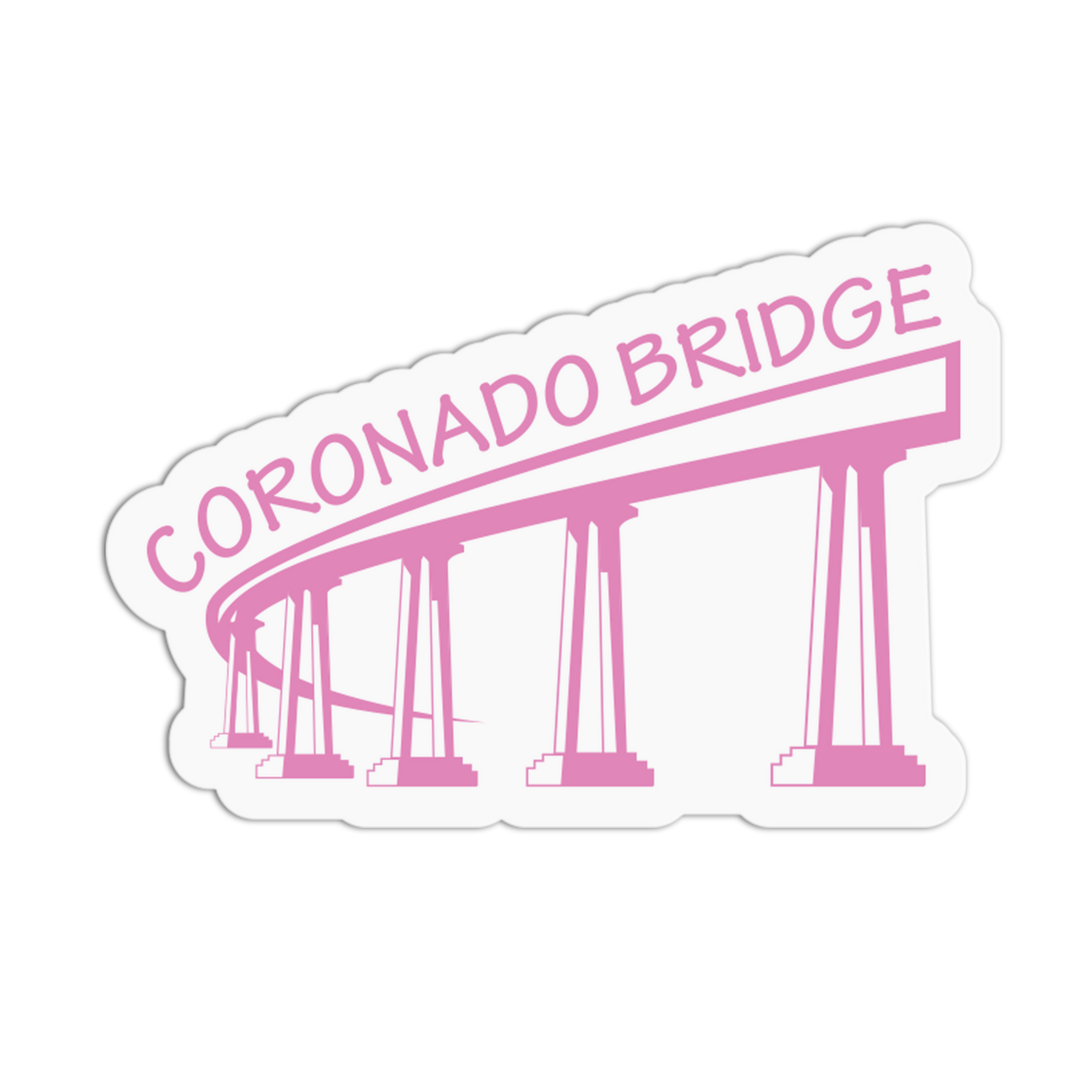 Coronado Bridge - San Diego Stickers