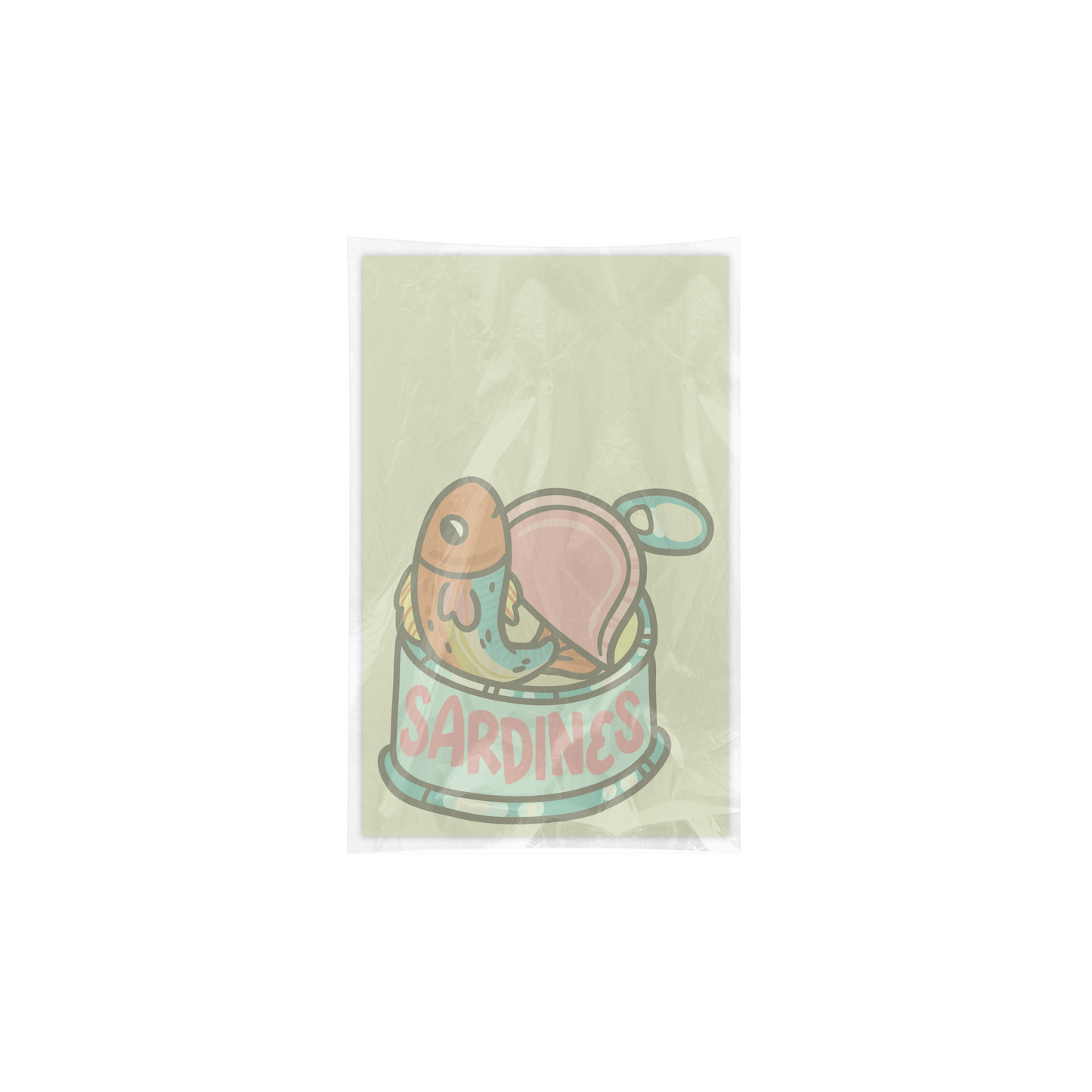 Round Tin Sardine Notepad - The Stkr Store