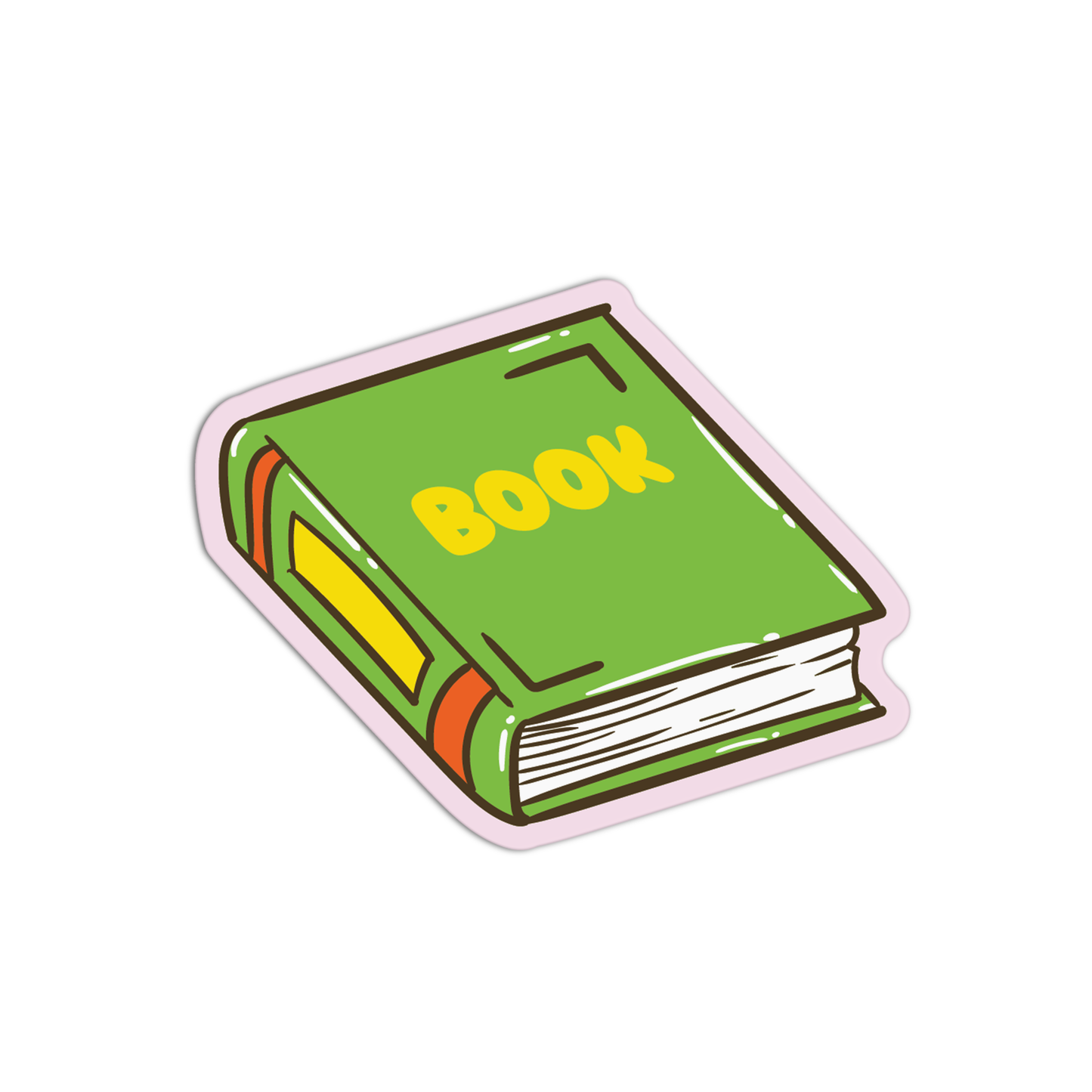 Book School Supplies Stickers