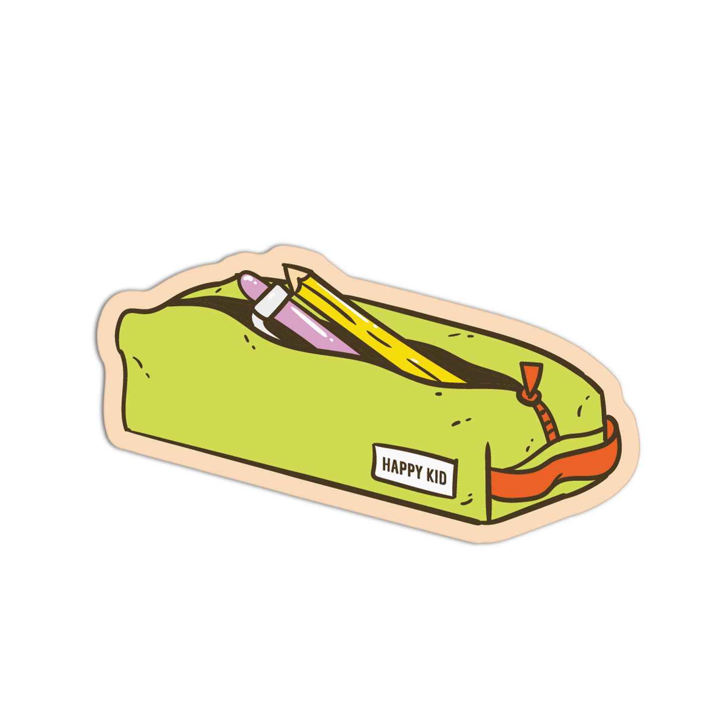 Pencil Case School Supplies Stickers