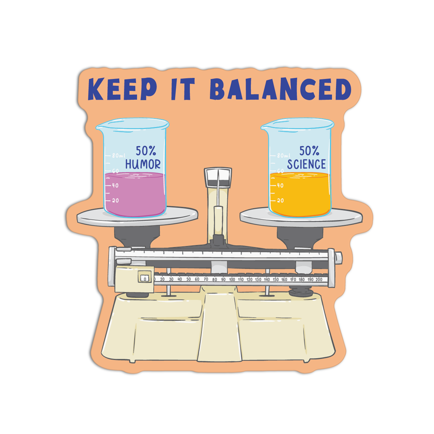 Keep It Balanced Science Stickers