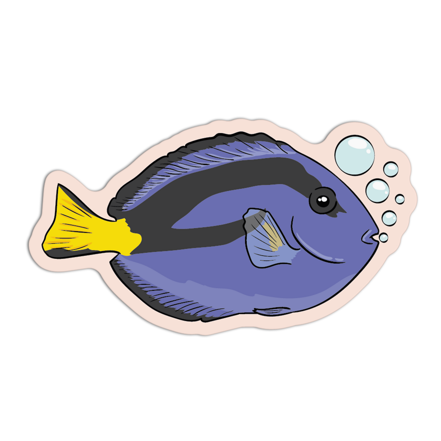 Blue Tang - Sea Creatures Sticker Collection