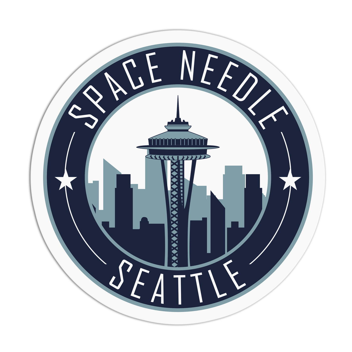 Space Needle Travel Series Seattle Stickers