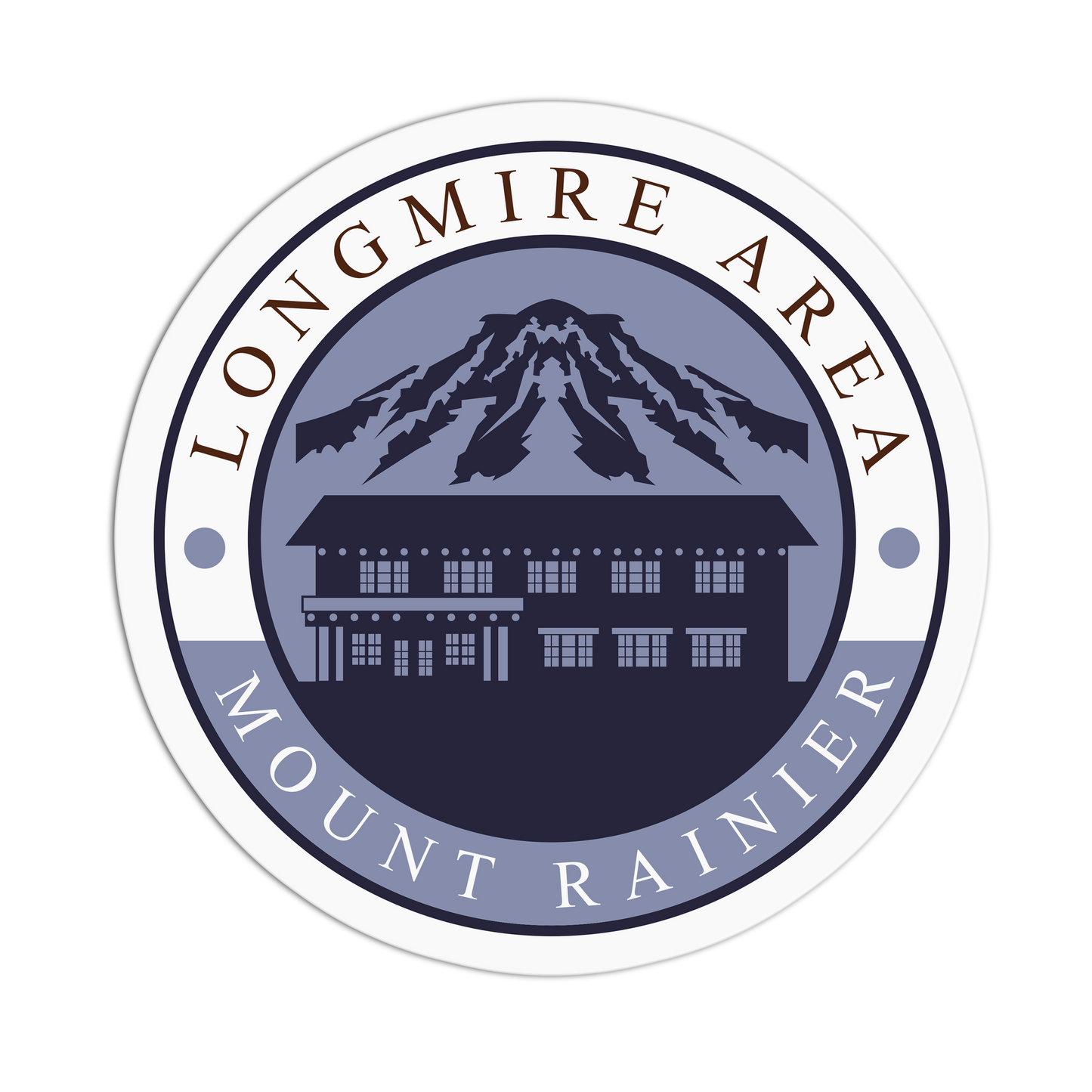 Mount Rainier Travel Series Seattle Stickers