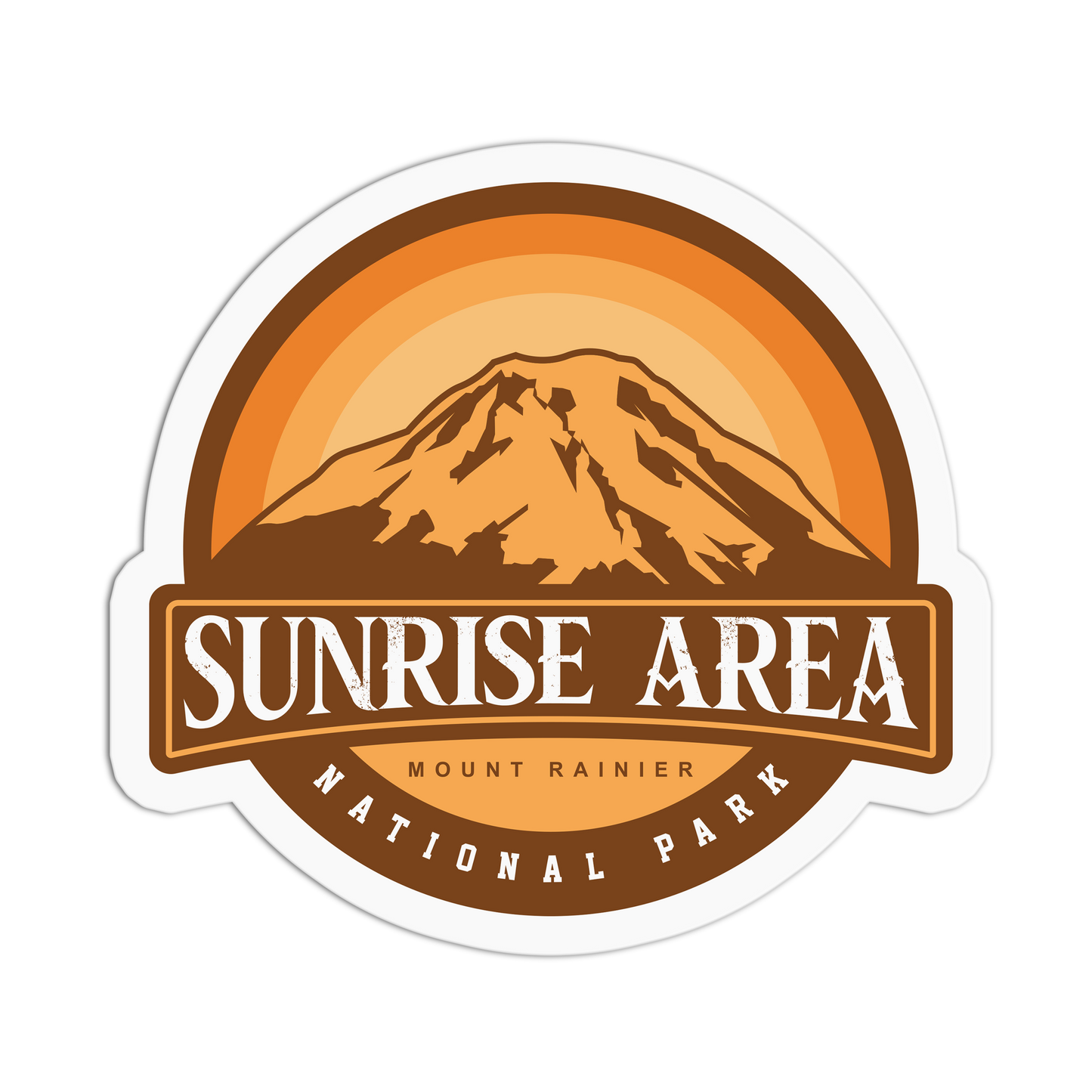 Sunrise Area Travel Series Seattle Stickers